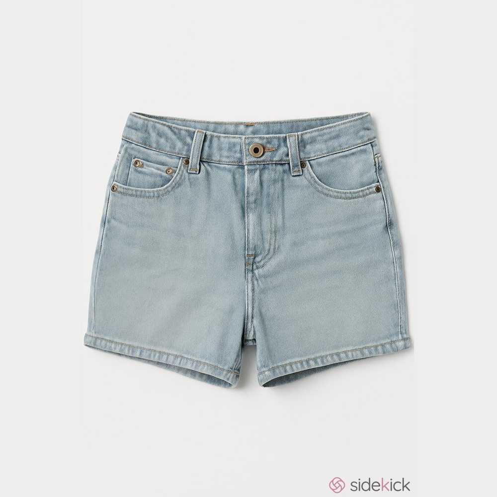 Justice Girls Light Blue Denim Jean Shorts Size 12